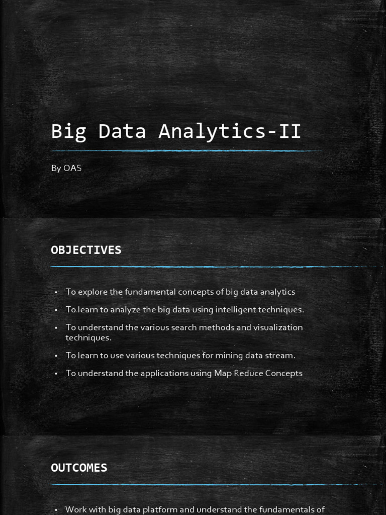 Big Data Analytics Techniques Overview | PDF | Analytics | Big Data