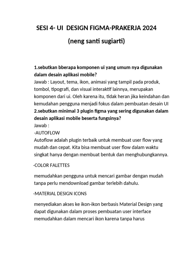 Sesi 4 - Ui Design Figma-Prakerja 2024 (Neng Santi Sugiarti) | PDF