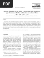 Download seasonal abundance of the mirids lygus lucorum and adelphocoris spp hemiptera miridae on bt cotton in northern china by zhongshunmao1541 SN9629308 doc pdf