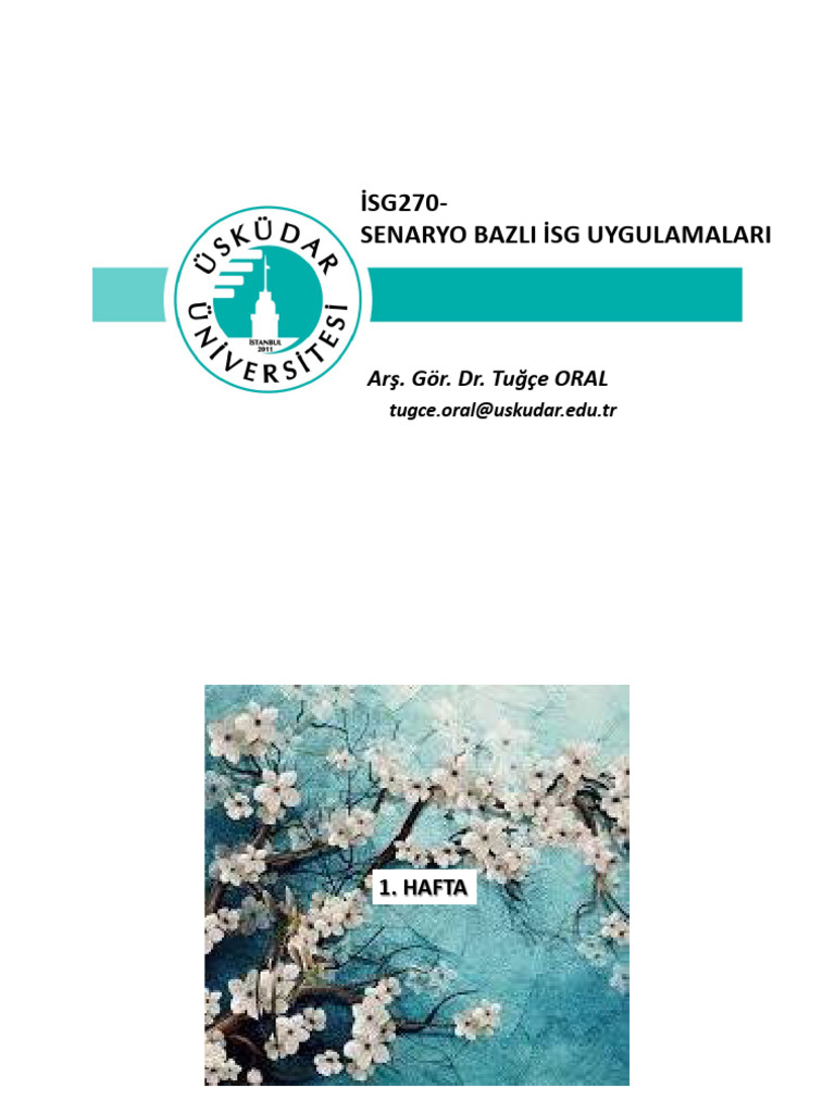 Senaryo Bazli Isg Uygulamalari Ders Notu | PDF