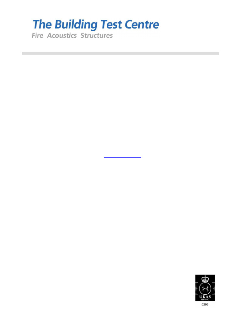 Fire Resistance Test Report for Gyproc | PDF | Drywall | Materials