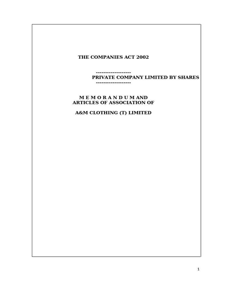 MEMARTS | PDF | Stocks | Securities (Finance)