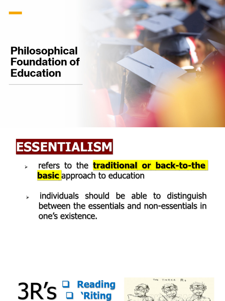 Educational Philosophies Explained | PDF | Knowledge | Learning