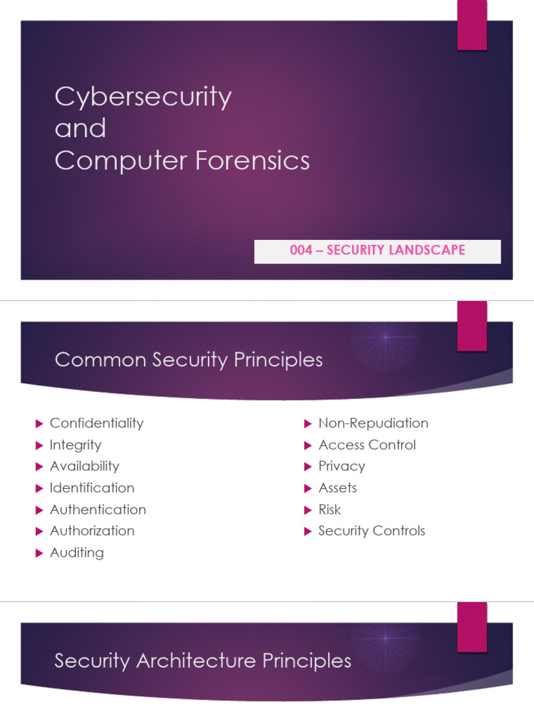 004 - Security Landscape | PDF | Computer Security | Security
