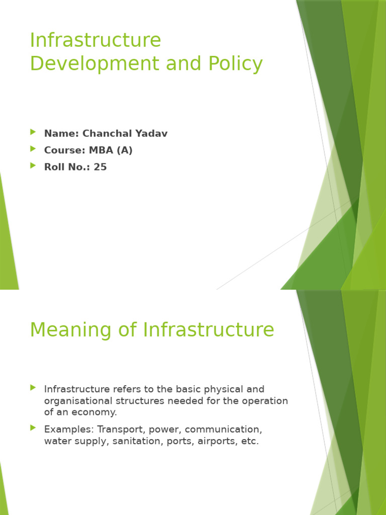 Chanchal Yadav25 (Infrastructure Development and Policy) | PDF ...