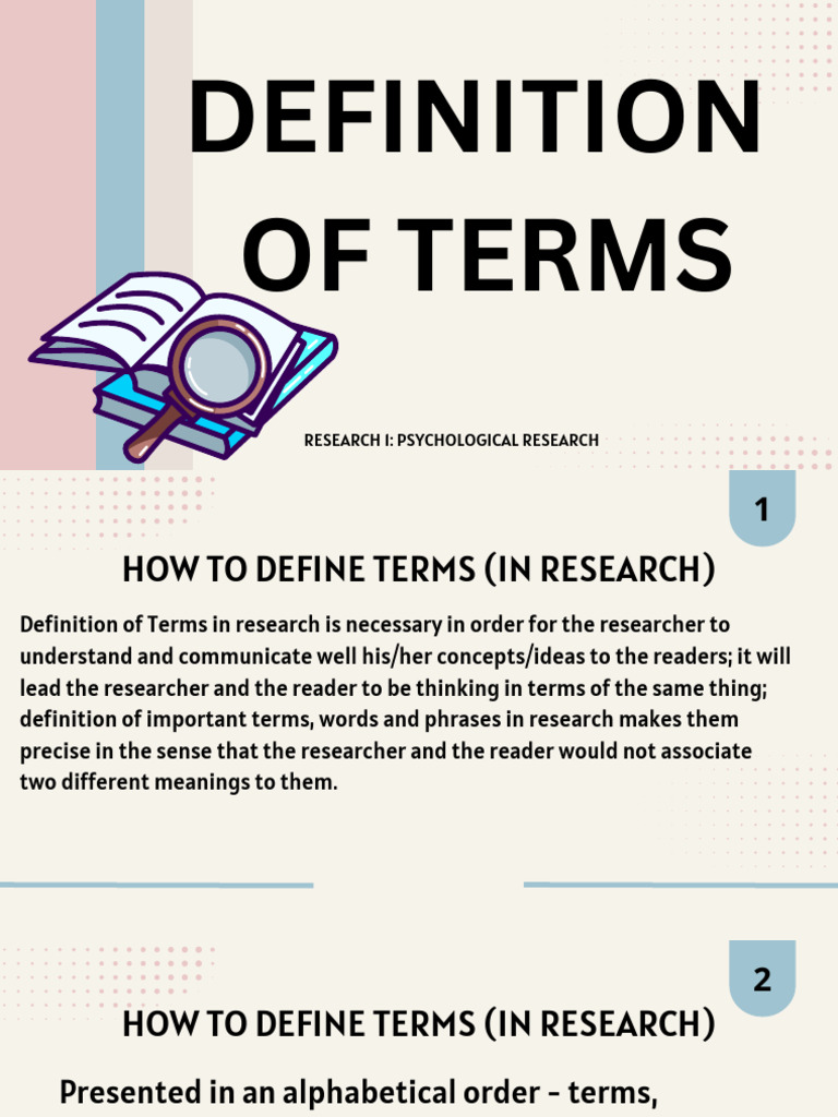 5 RESEARCH 1 DEFINITION OF TERMS SAMPLING PDF Sampling