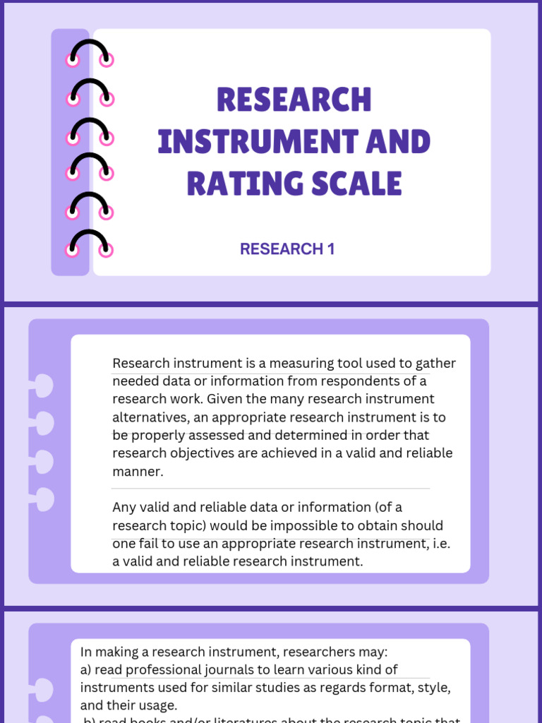 Research Instruments and Data Collection | PDF | Validity (Statistics ...