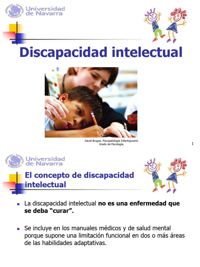 Comprendiendo la Discapacidad Intelectual | PDF | Discapacidad ...