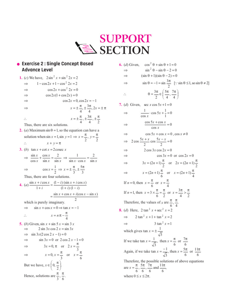 .Trashed 1765205135 MHT CET Maths Vol2 CH 03 Ex 2 | PDF | Elementary ...