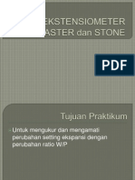 Uji Ekstensiometer Gips Stone Dan Investment SGD 6