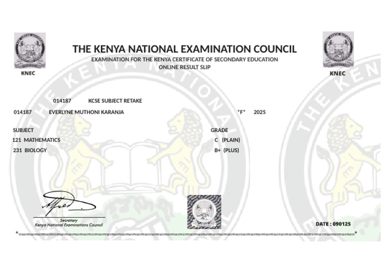 Kcse Retake | PDF