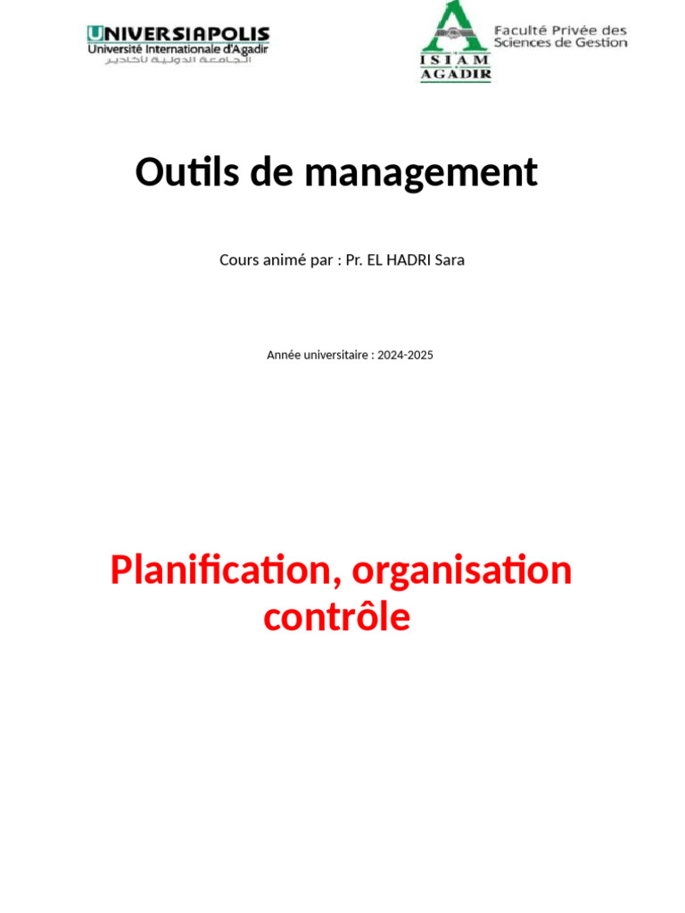 Outils de Management et Planification | PDF | Planification | Business