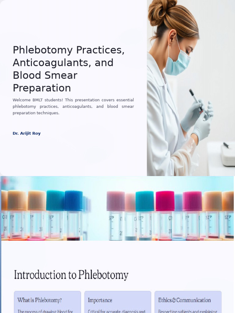 Phlebotomy Session 1 | PDF