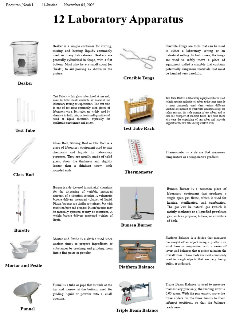 12 Laboratory Apparatus - 20251105 - 205231 - 0000 | PDF