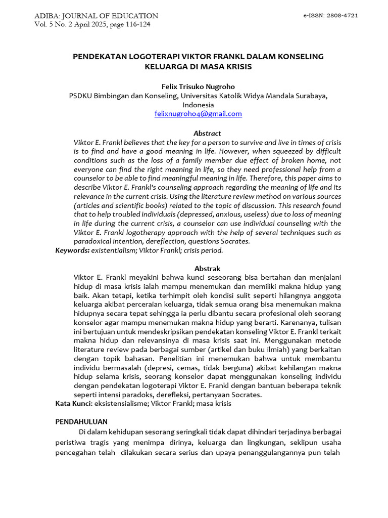 Logoterapi Viktor Frankl | PDF