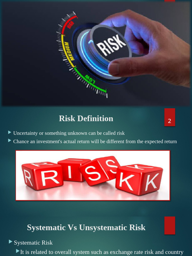 Systematic vs Unsystematic Risk Explained | PDF | Risk | Exchange Rate