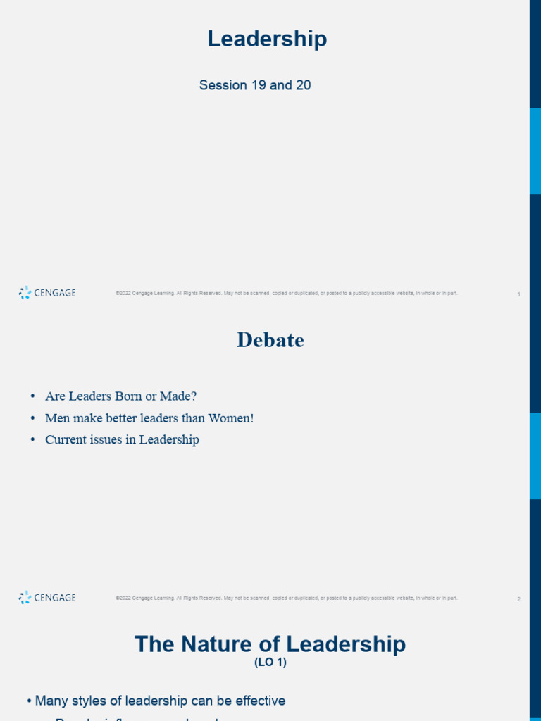 Leadership Styles and Theories Overview | PDF | Power (Social And ...