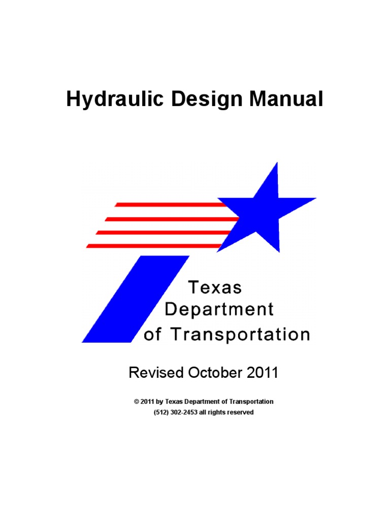 Hydraulic Design Manual PDF Water And The Environment Environment