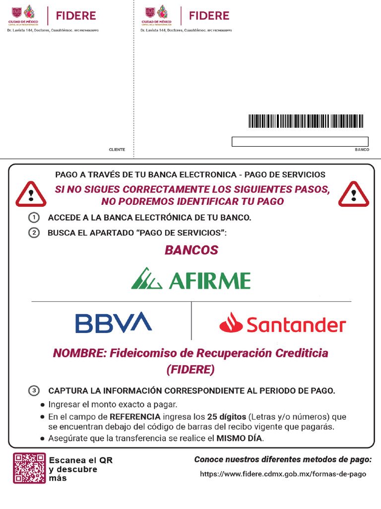 Mensualidad y Condón de Crédito FIDERE | PDF | Bancario | Servicios ...