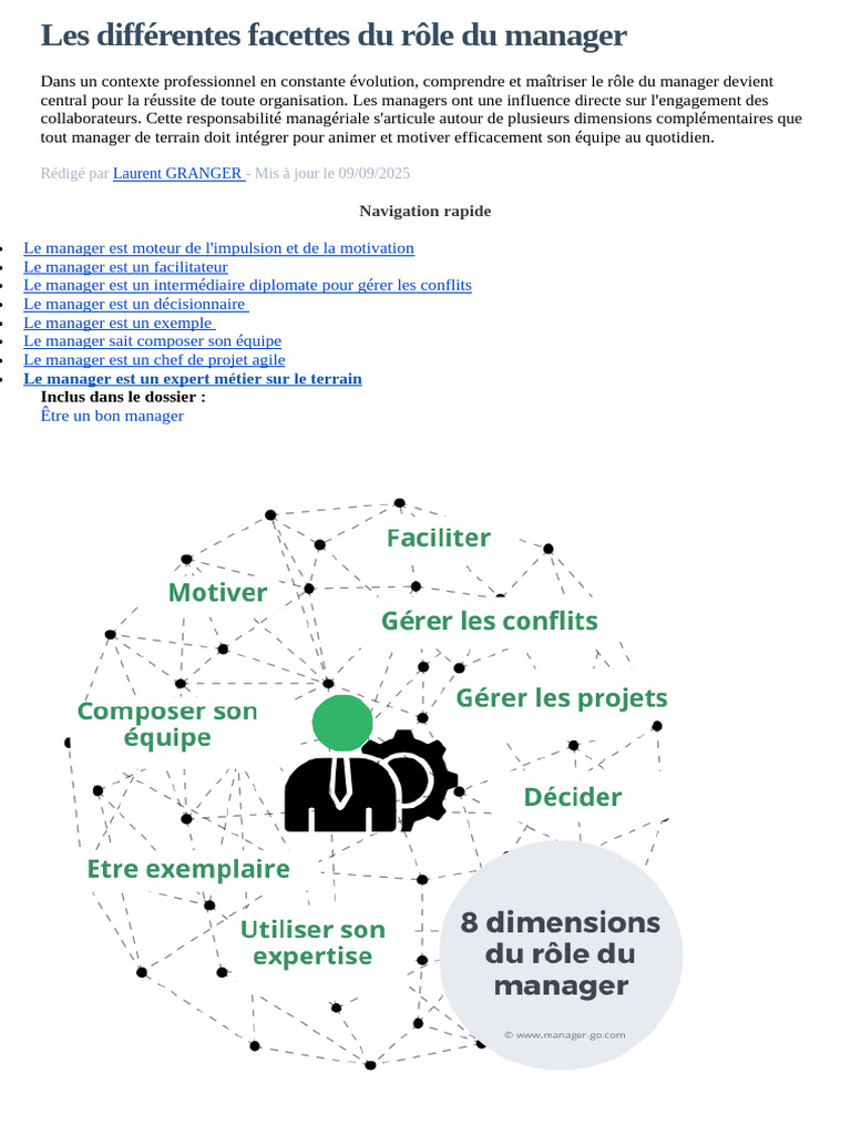 Les facettes essentielles du management | PDF | Motivation | Motivant