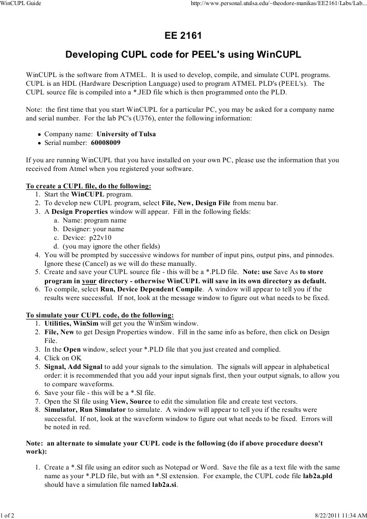 WinCUPL Guide | PDF | Hardware Description Language | Source Code