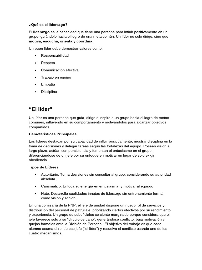 Claves del liderazgo efectivo y conciliación | PDF | Liderazgo | Mediación