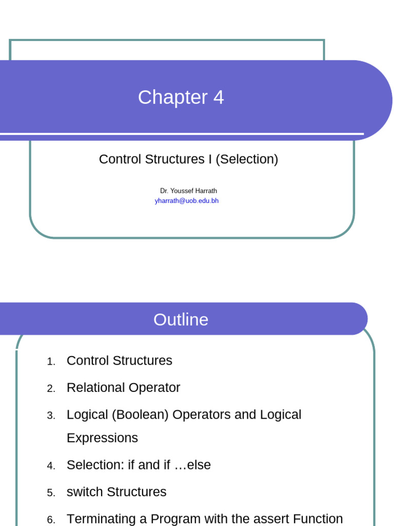 C++ Control Structures and Selection | PDF | Software Testing | Boolean ...