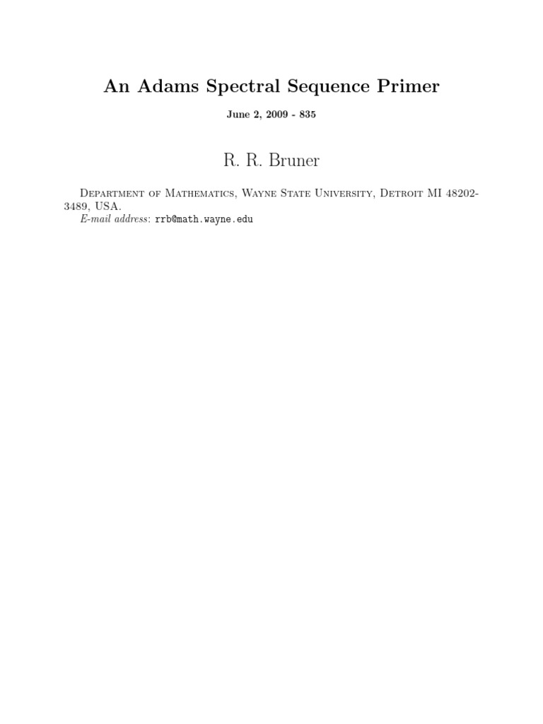Adams | PDF | Abstract Algebra | Mathematical Structures