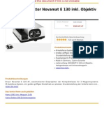 Braun Diaprojektor Novamat E 130 Inkl. Objektiv 2,8 85 MM MC