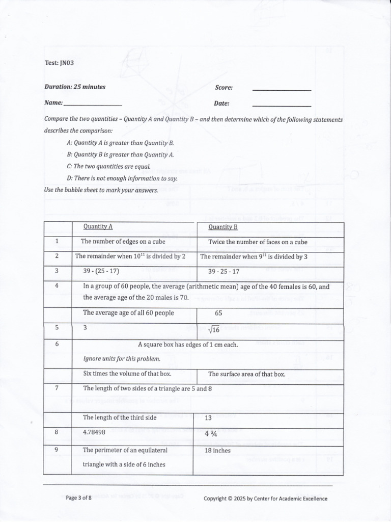 Umtymp Test JN03 | PDF