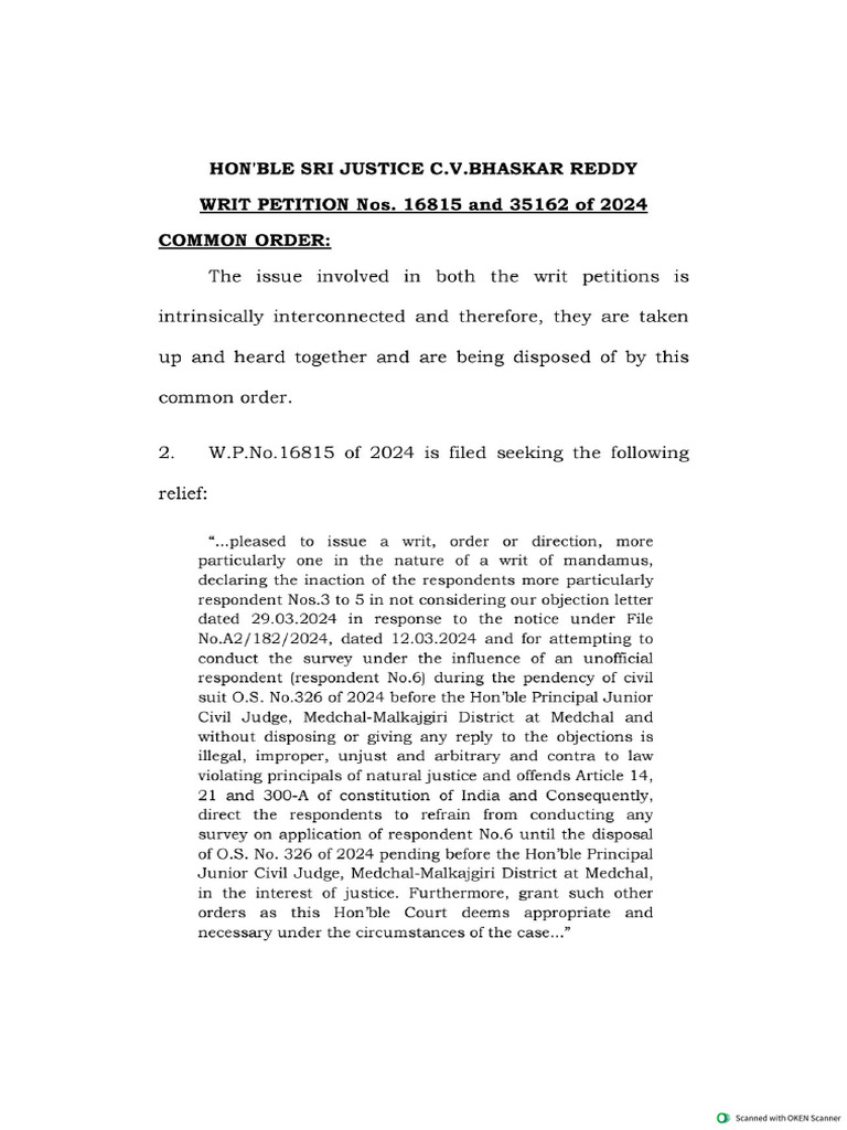 High Court Order | PDF