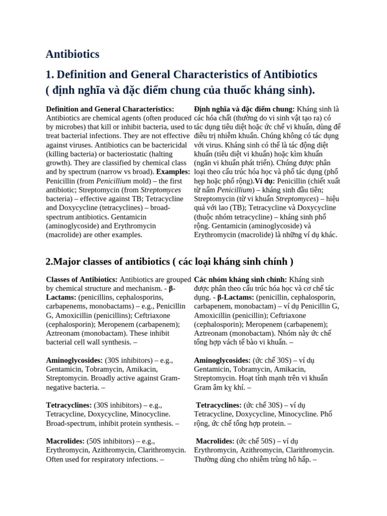 Antibiotics | PDF
