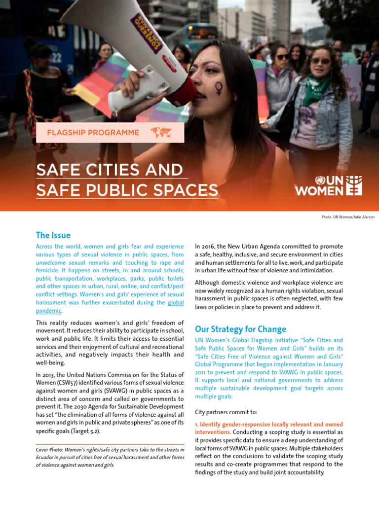 Safe Cities for Women and Girls Initiative | PDF | Violence | Violence ...