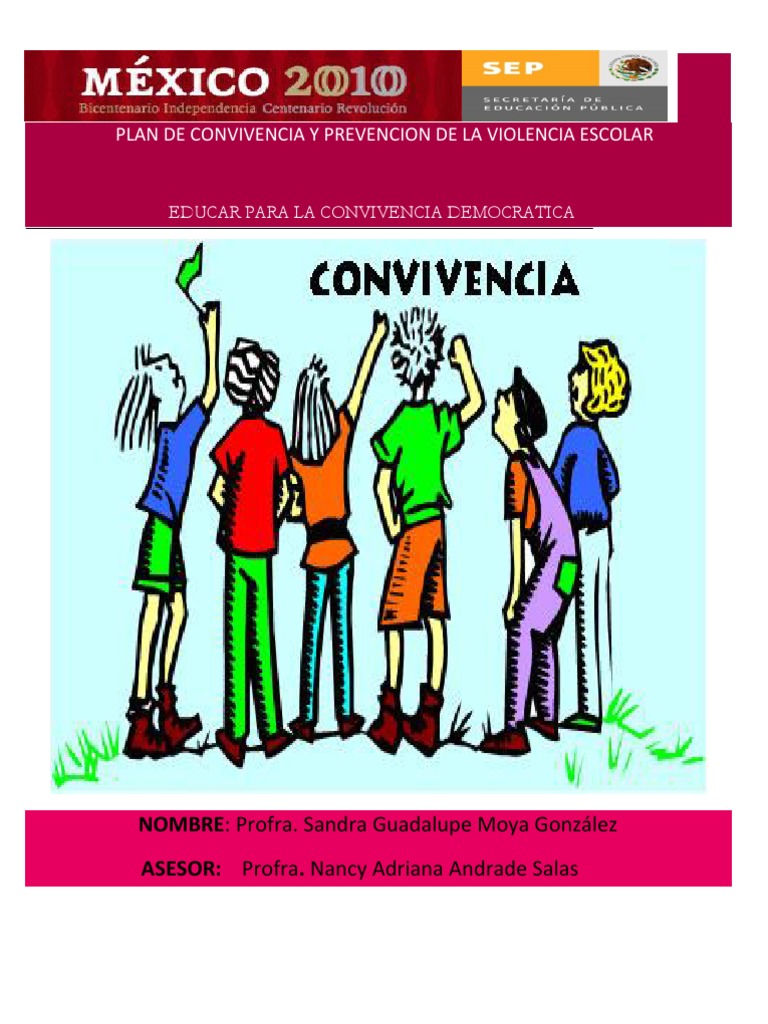 Plan de Convivencia y Prevencion de La Violencia Escolar | PDF ...