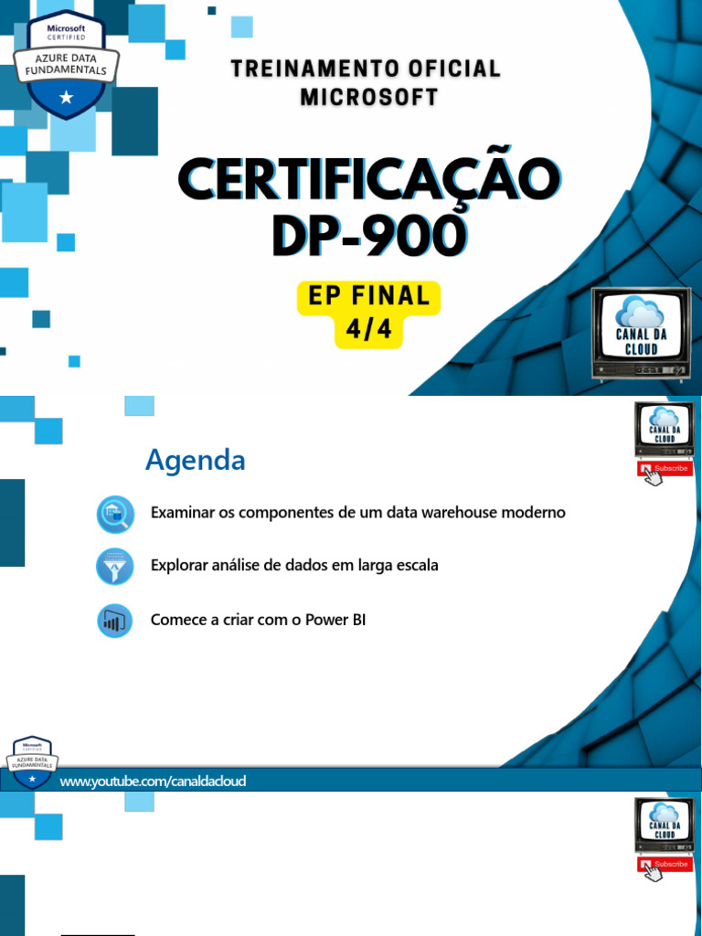 Análise Moderna de Data Warehouse no Azure | PDF | SQL | Armazém de dados