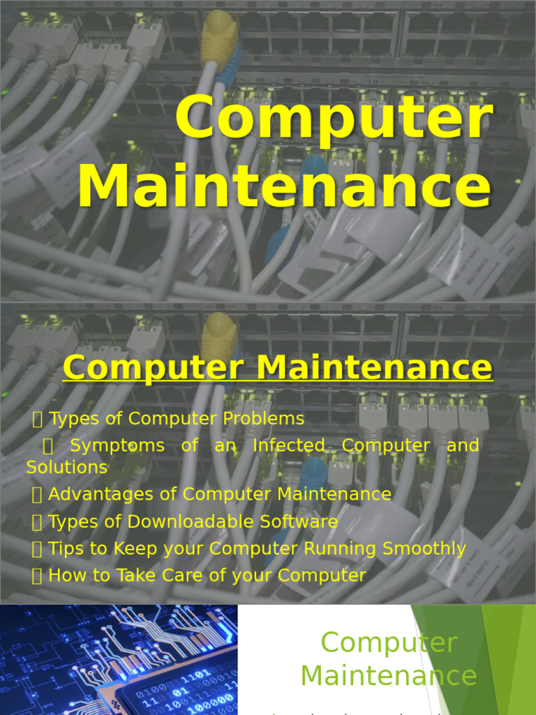 2 Computer Maintenance | PDF | Malware | Firewall (Computing)