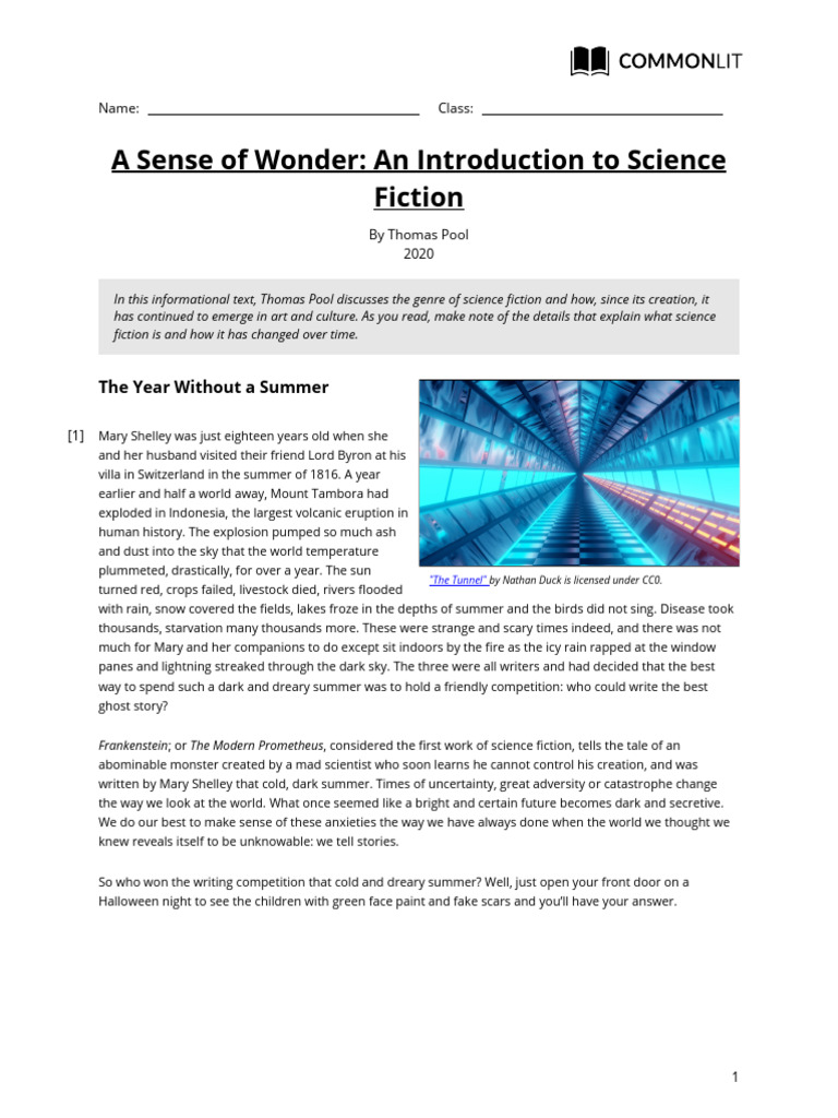 Evolution of Science Fiction Genre | PDF | Science Fiction