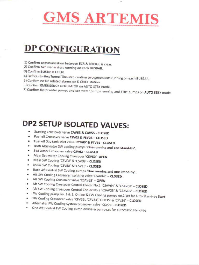 Gms Artemis DP Configuration | PDF