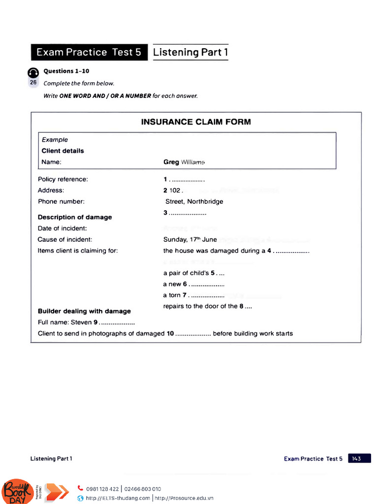 Listening Test 5 Trainer | PDF