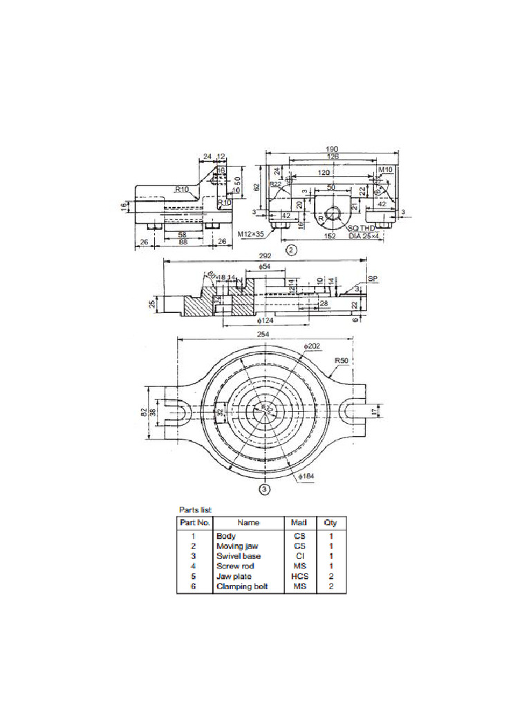 Machine Drawing Project 2 | PDF