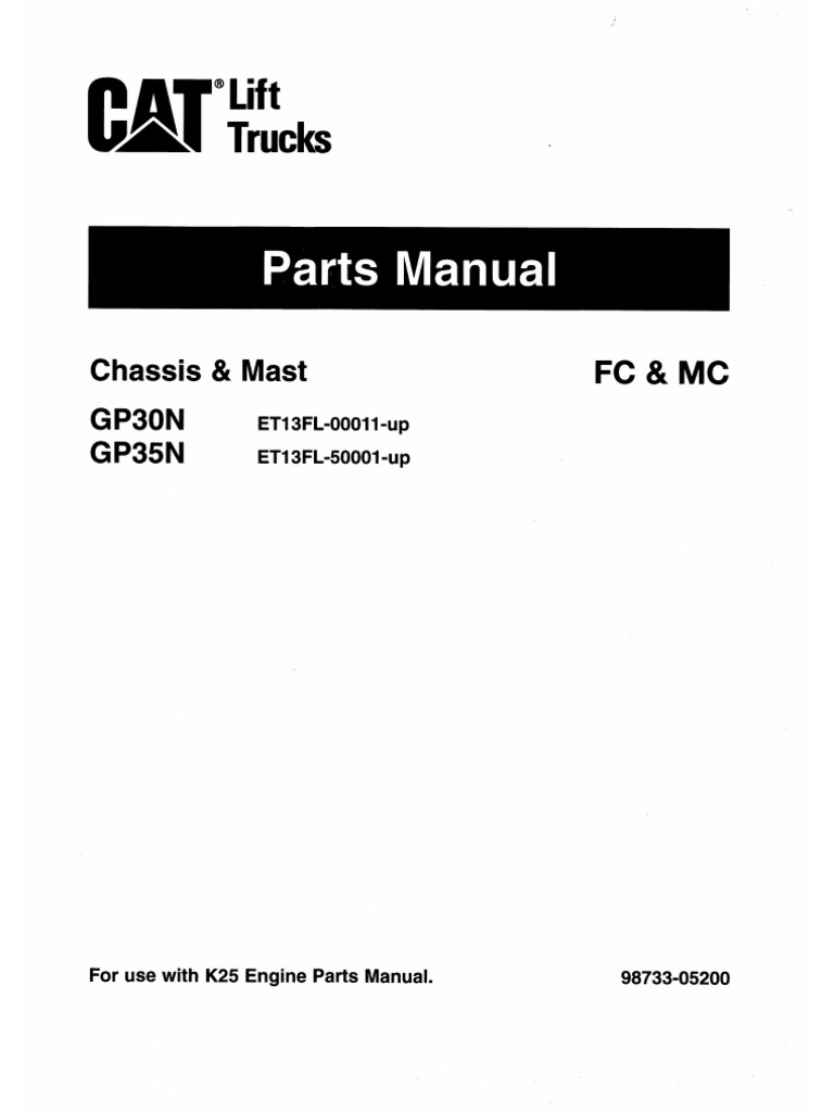 GP30N-35N FC MC Caterpillar | PDF | Brake | Vehicles