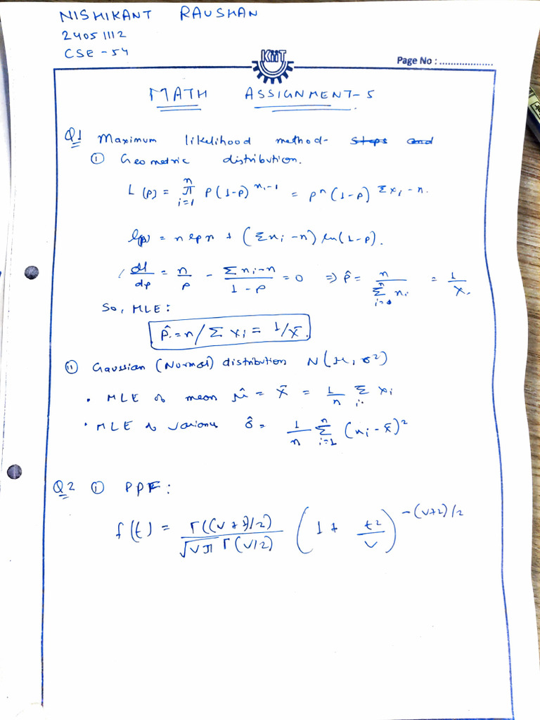 Ps Assignment 5 | PDF