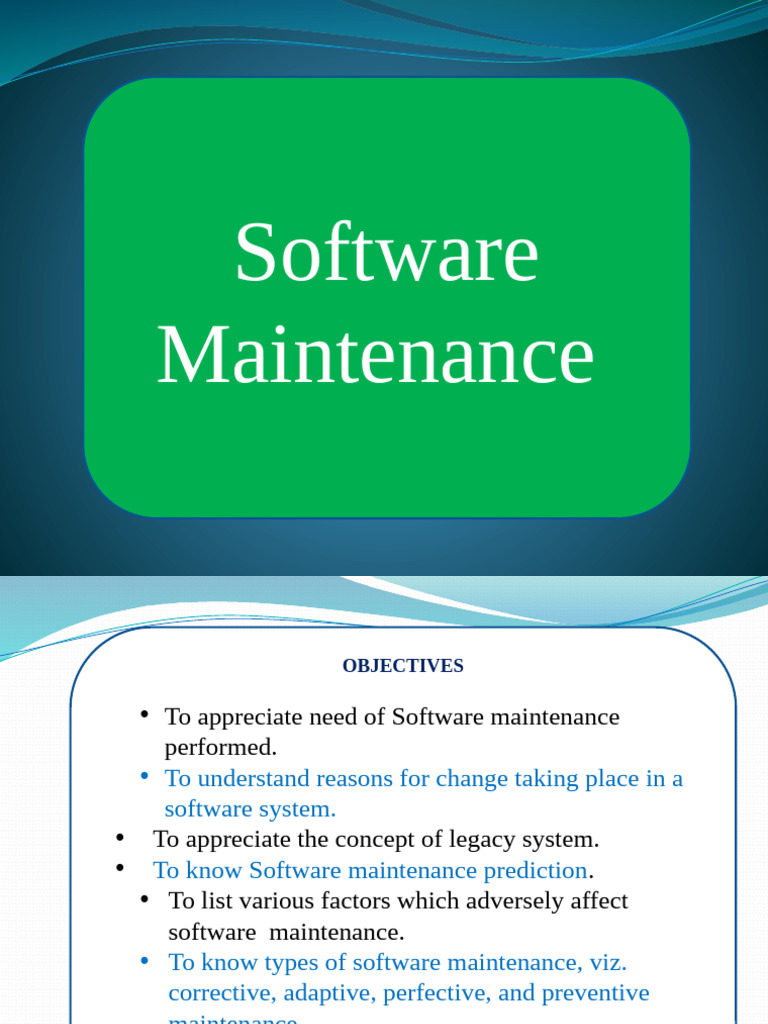 Software Maintenance: Types and Techniques | PDF | Software | System