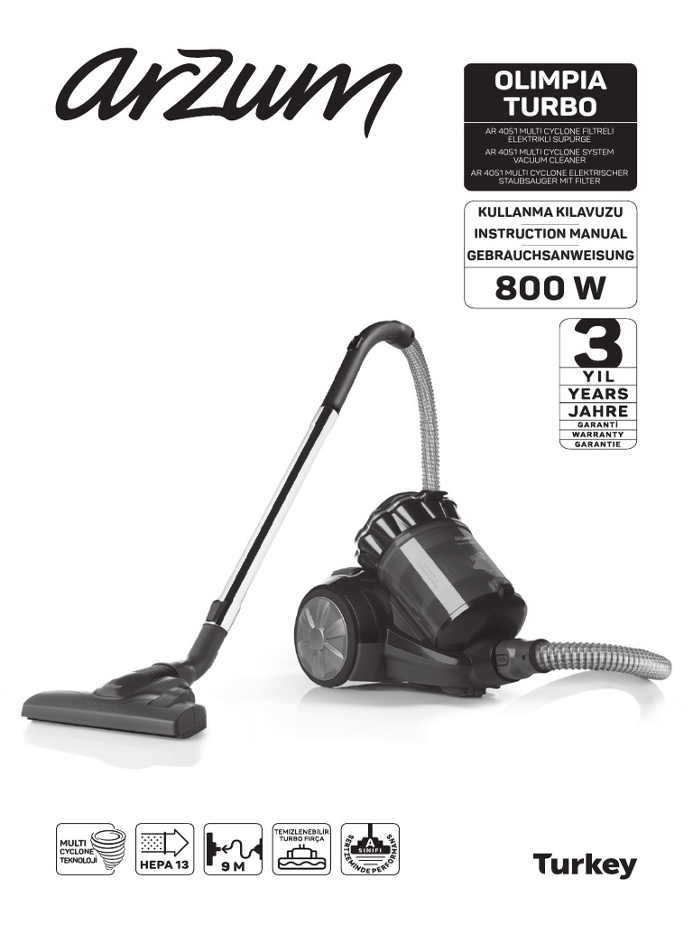 I Elektrikli Supurge Ar4051 | PDF