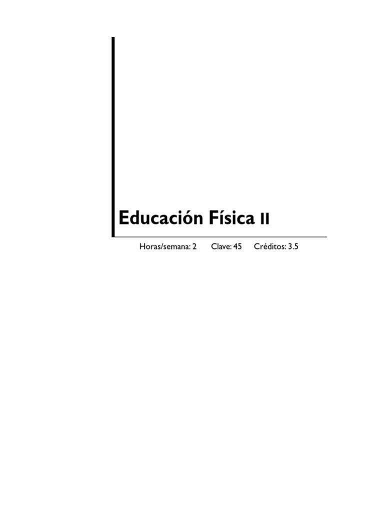 Ed Fis2 | PDF | Educación primaria | Educación Física