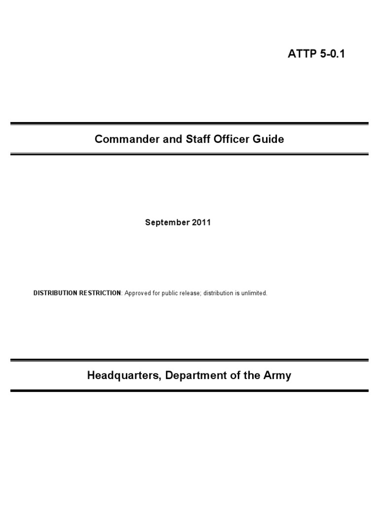 Attp 5-0.1 | PDF | Staff (Military) | Executive Officer
