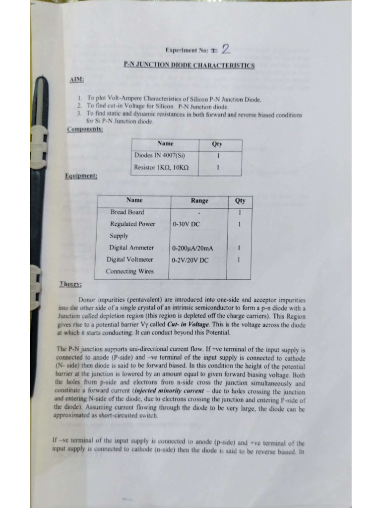 Ece Experiment 2 | PDF