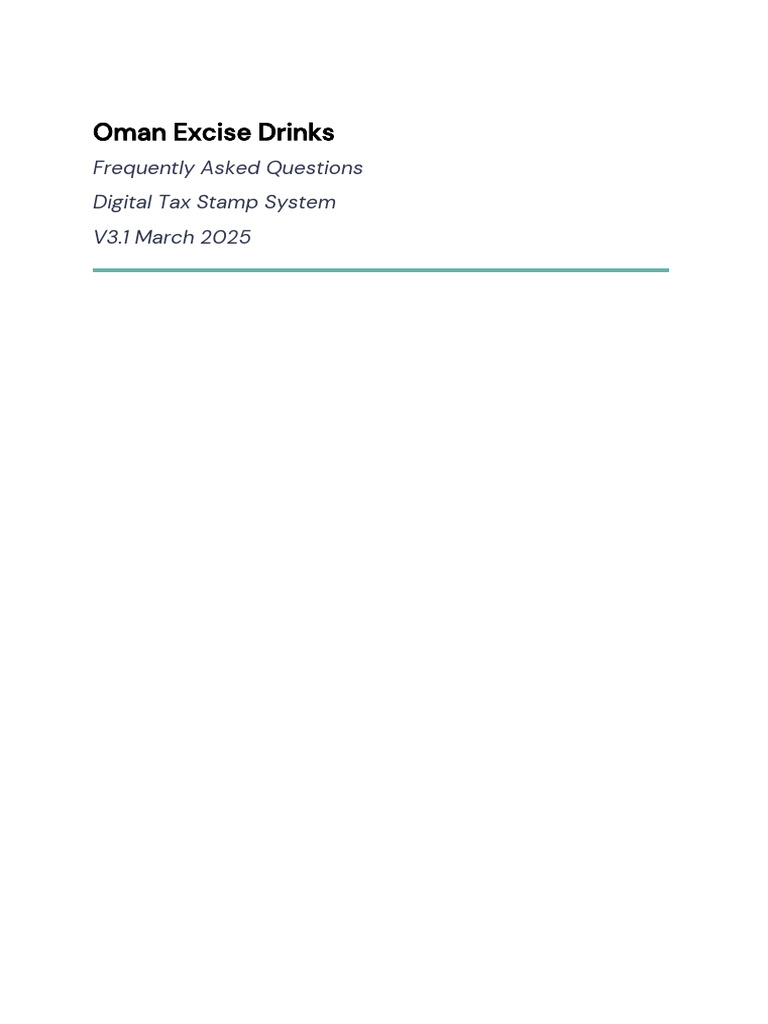 Excise Drinks Frequently Asked Questions v3.1 | PDF | Barcode