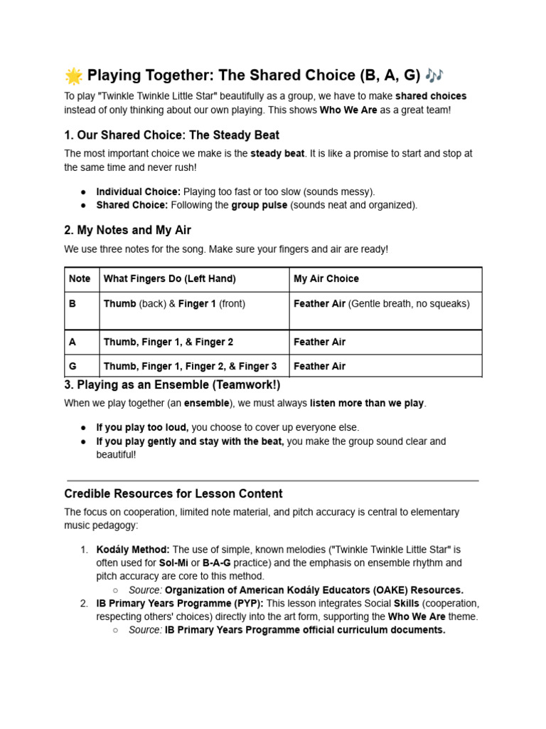 ? Playing Together_ the Shared Choice (B, A, G) ? | PDF