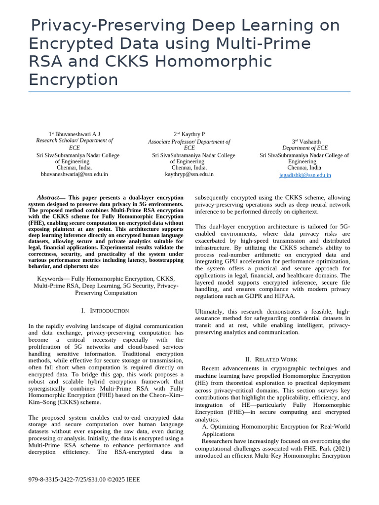 Privacy-Preserving Deep Learning with FHE | PDF | Encryption | Cryptography